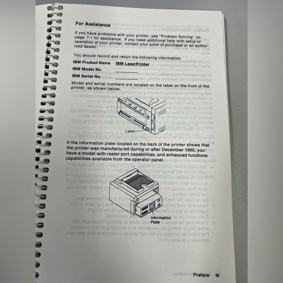 IBM User's Guide for the IBM Laser Printer - Fifth Edition (November 1992) - Picture 8 of 8